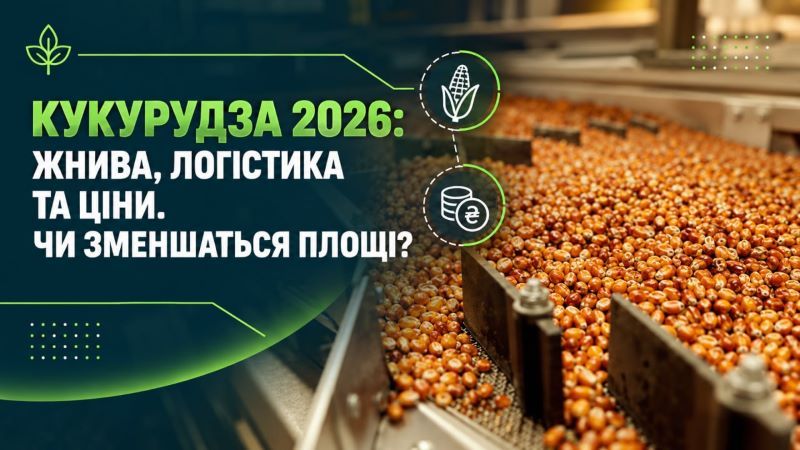 Кукурудза в 2026 році програє через логістику, ціни та врожайність Кукурудза в 2026 році програє через логістику, ціни та врожайність
