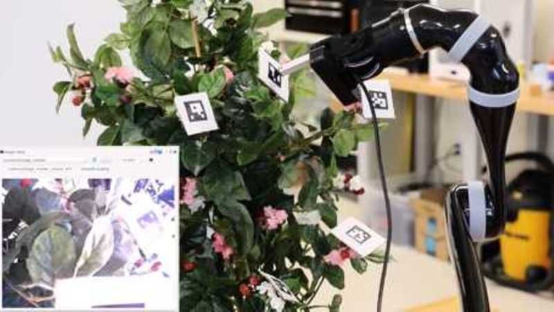 Першого робота-запилювача випробували на рослинах з QR-кодами