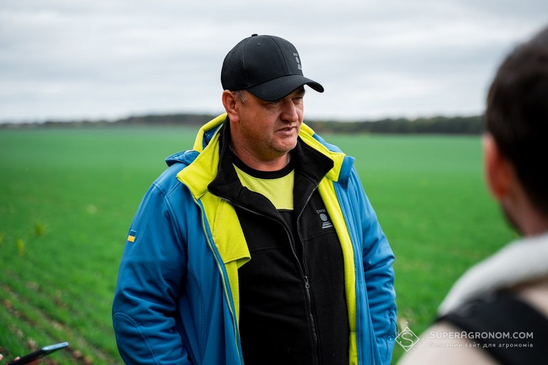 Володимир Кононенко, головний агроном господарства