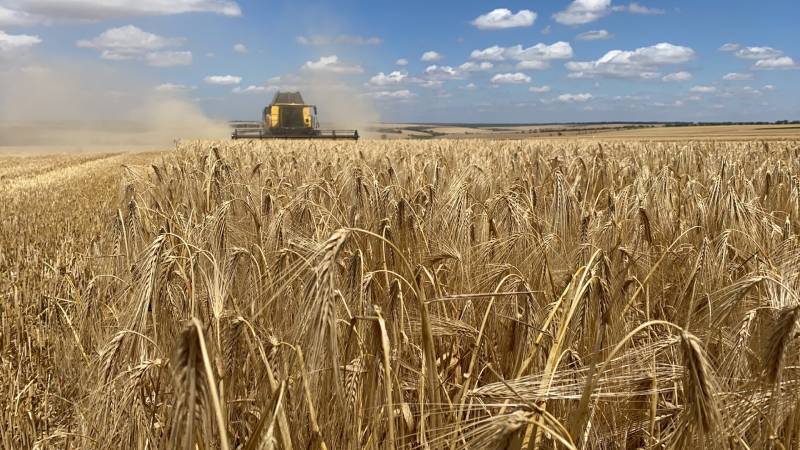 Збирання озимого ячменю в Агрейн