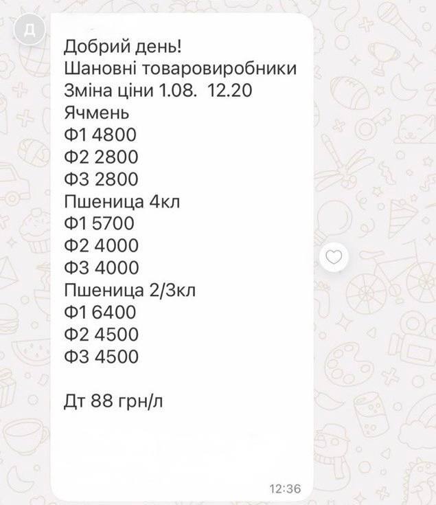 Скріншот з telegram-каналу