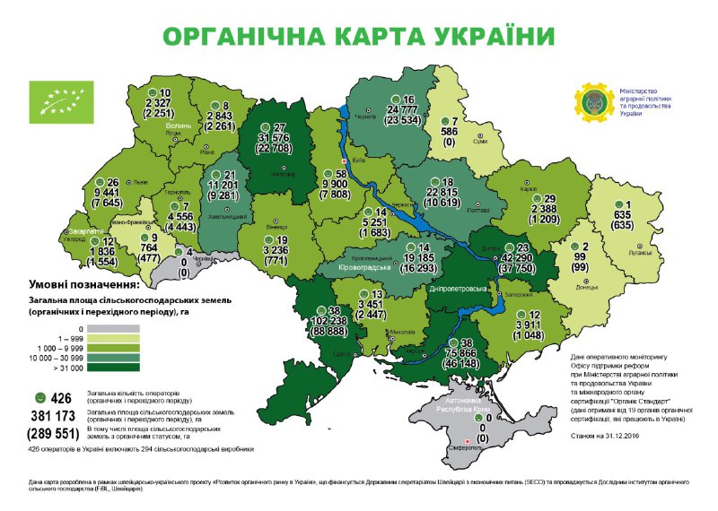 Органічна карта України